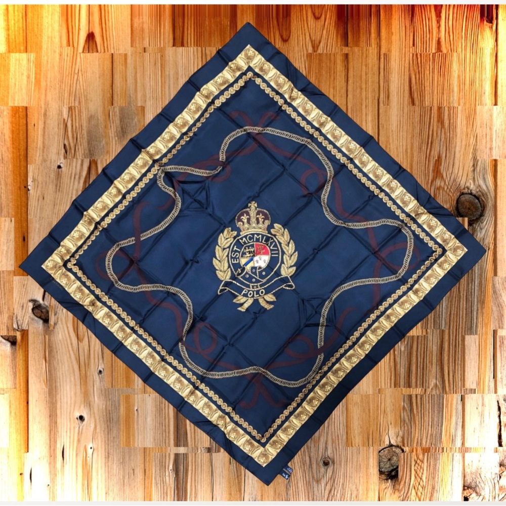 Vintage Polo Ralph Lauren Silk Crest